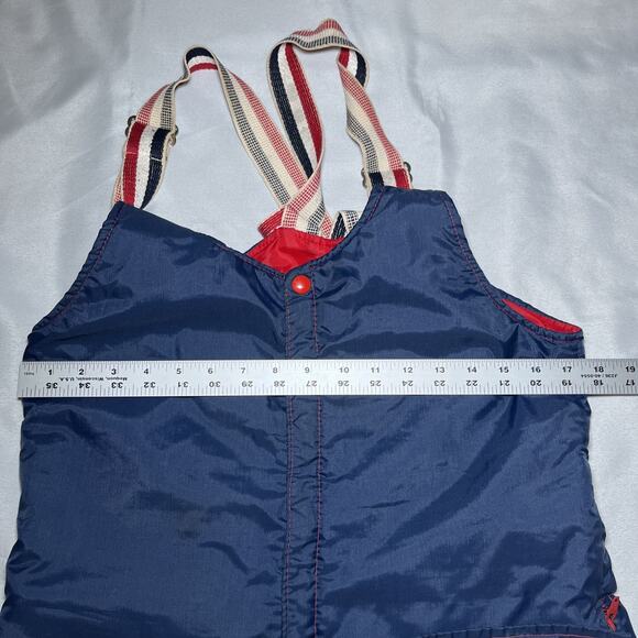 Vintage Polaris Men's Snowpant Bibs Size S Blue Red 70s Snowmobiling **READ** - Picture 12 of 12